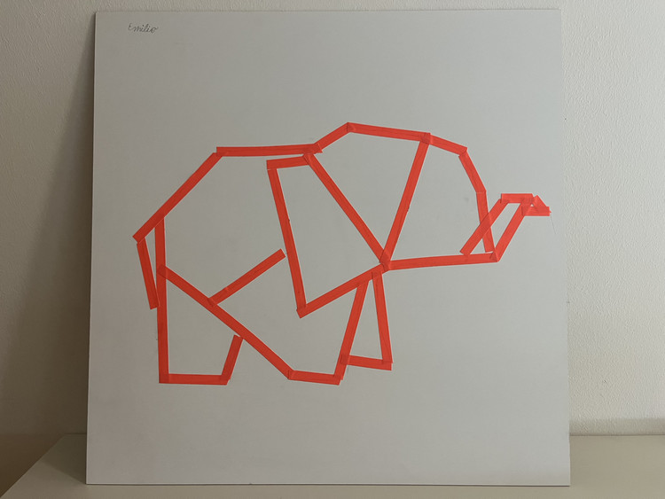 Kunst/Werken-AG Klasse 2-4 tape art