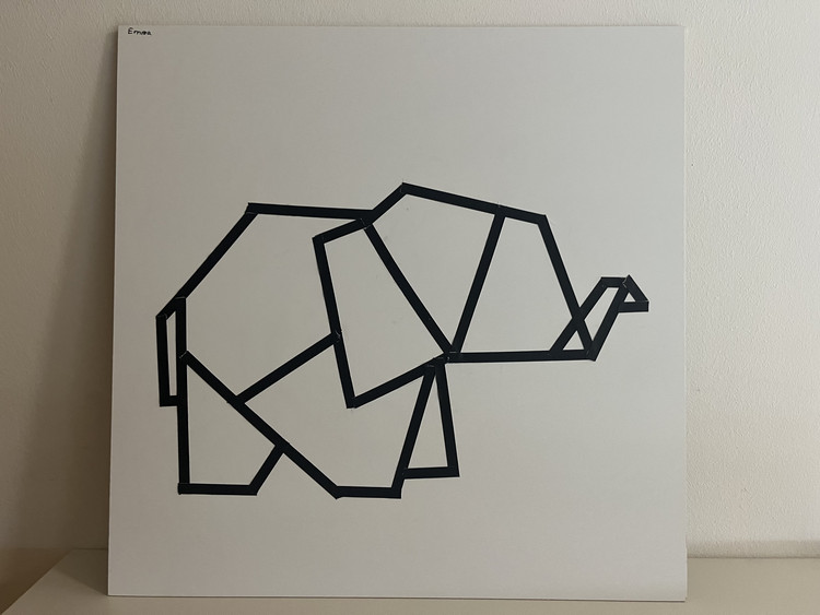 Kunst/Werken-AG Klasse 2-4 tape art