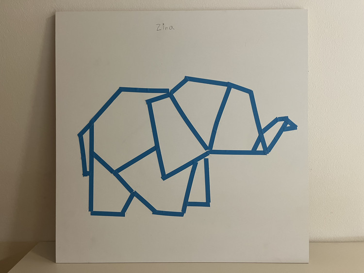 Kunst/Werken-AG Klasse 2-4 tape art